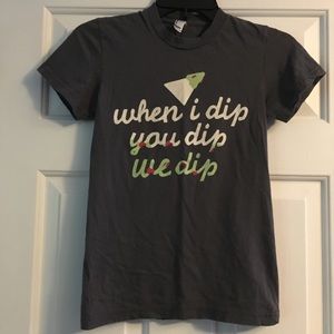 American Apparel gray funny graphic tee size small